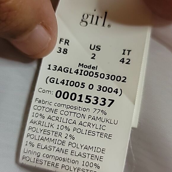 girl.by Band of Outsiders Tweed Mini Dress Size 2/ Oversized - Picture 10 of 11